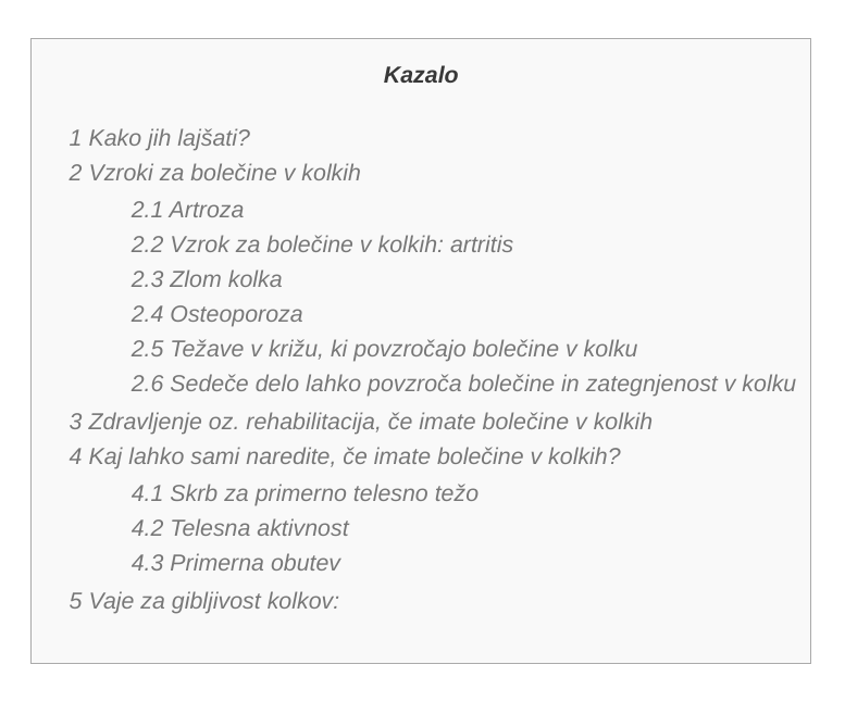 pisanje bloga - bolečine v kolkih