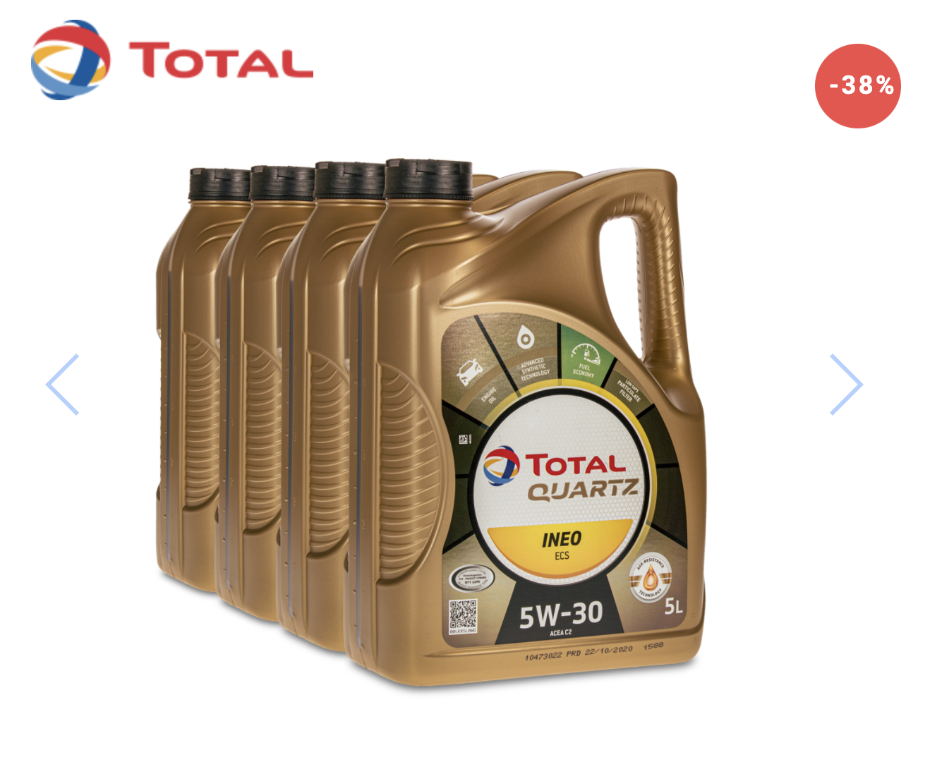 MOTORNO OLJE TOTAL INEO ECS 5W-30 4L C2 B71 2290